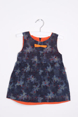 Blauw-oranje kleedje, Hilde & Co, 80