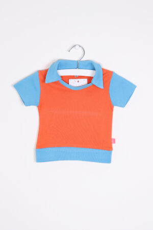Oranje-blauw t-shirtje, Kiekeboe, 74