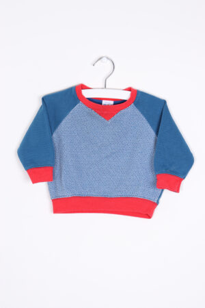 Blauw-rode sweater, DuC, 80