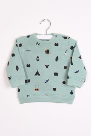 Groene sweater, P'tit Filou, 68