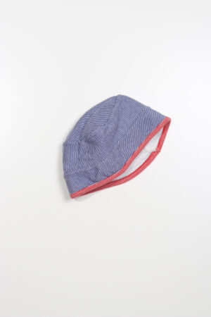 Blauw-rood hoedje, Petit Bateau, 68