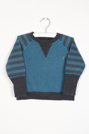 Blauw sweatertje, AlbaBaby, 80