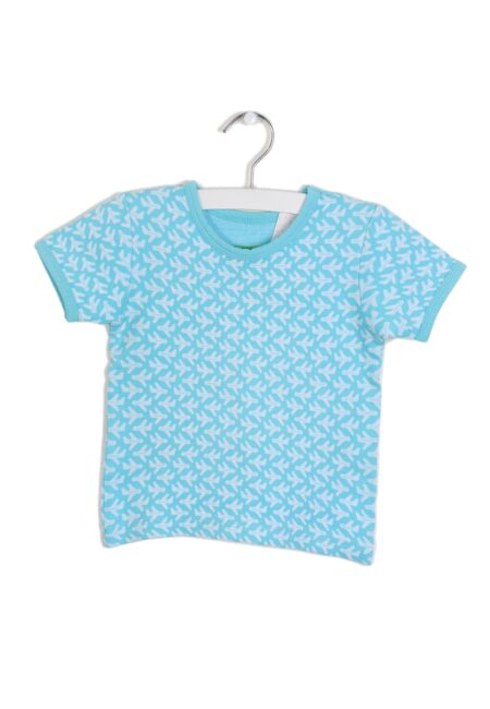 Turquoize t-shirtje, LB, 80
