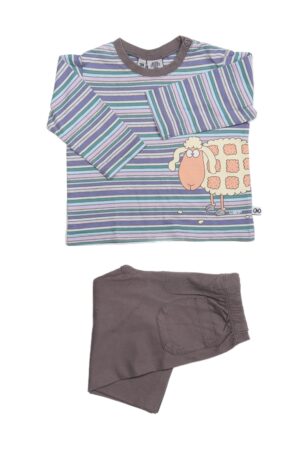 Taupe-paarse pyjama, Woody, 74