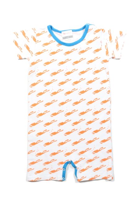 Wit-oranje pyjama, L'Asticot, 92